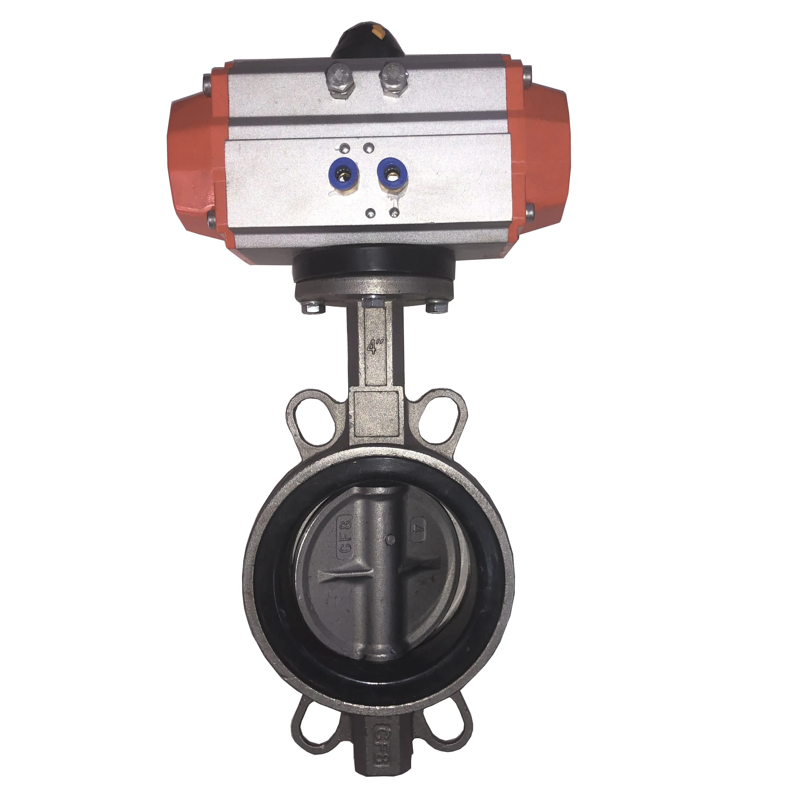 Двухсторонний пневматический клапан-бабочка PN10 PN16