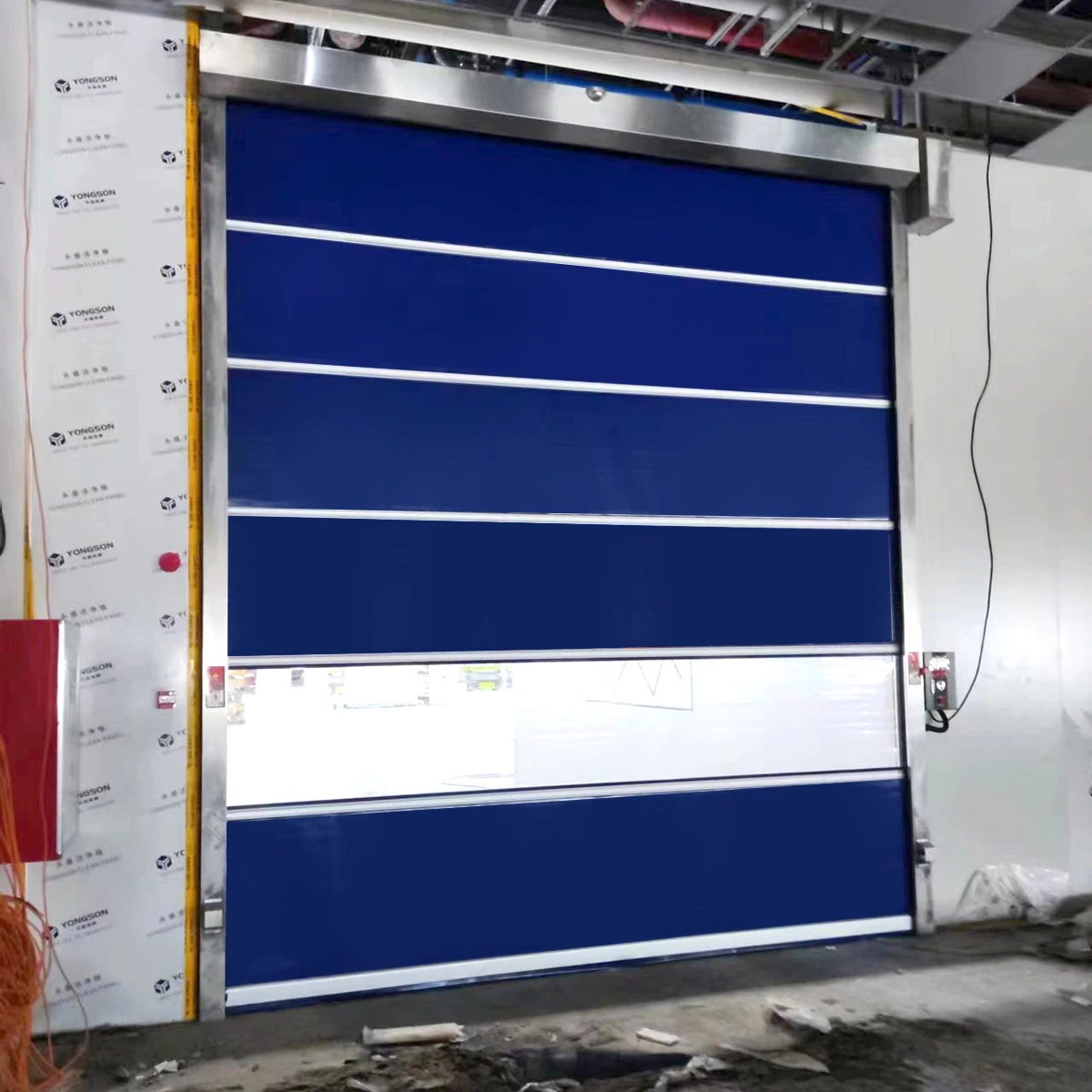 Automatic Aluminium Fast Rolling Sheet Shutter Garage High Speed Door For Car Washes
