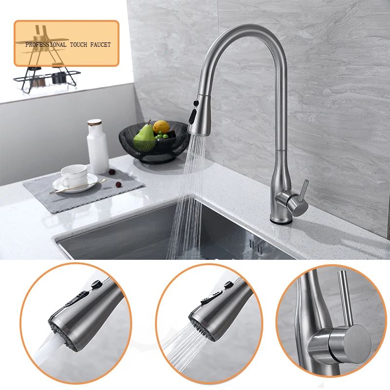 Kitchen faucet touch sensor smart sink water tap