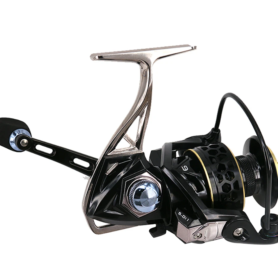 Wholesale 8+1BB Gear Ratio 5.0:1 Spinning Fish Reel Cheap Reel New Style Reels