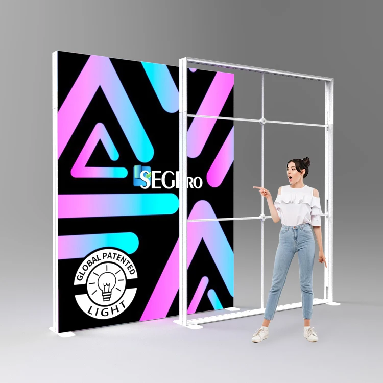 Lintel Lightbox выставочный дисплей из ткани светодиодная рекламная световая коробка алюминиевая рамка стенд