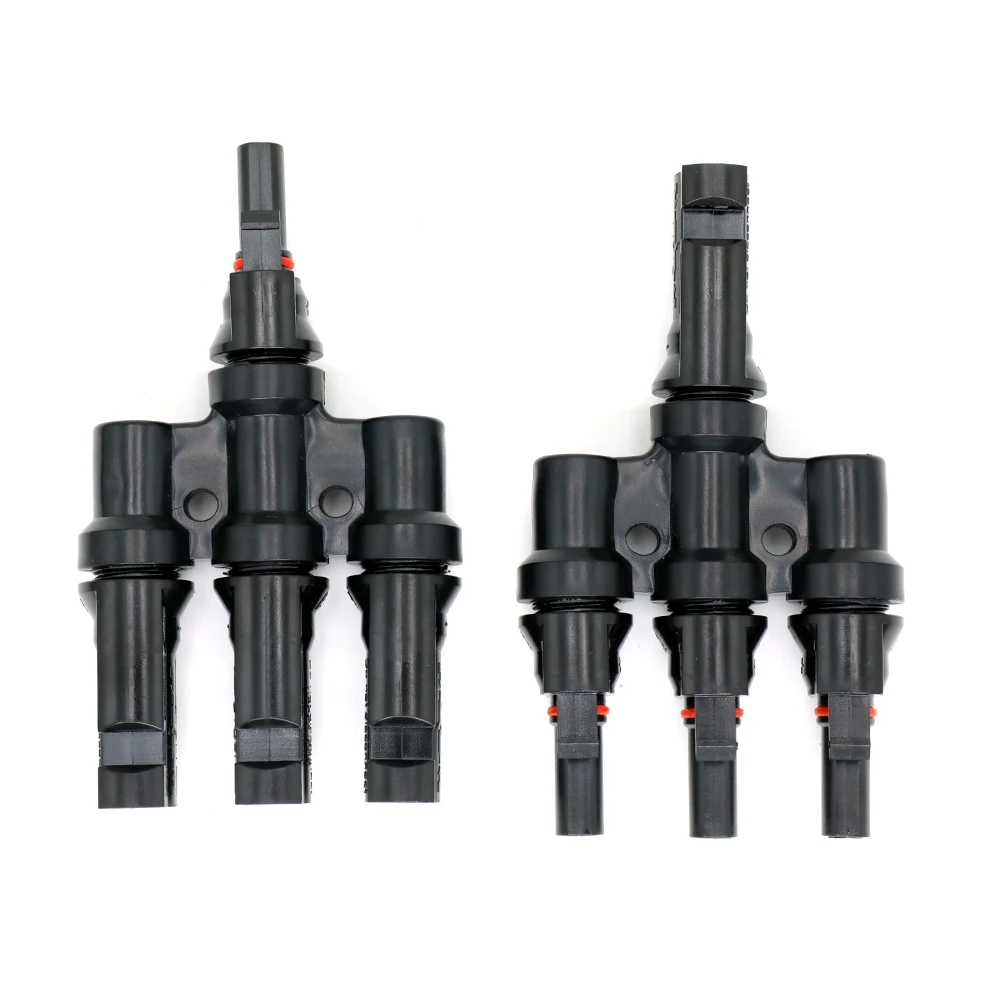 T Branch Solar Connector 3 in 1 PPO CE Rohs certificated Tinned Copper Terminal High Quality For Solar Panel