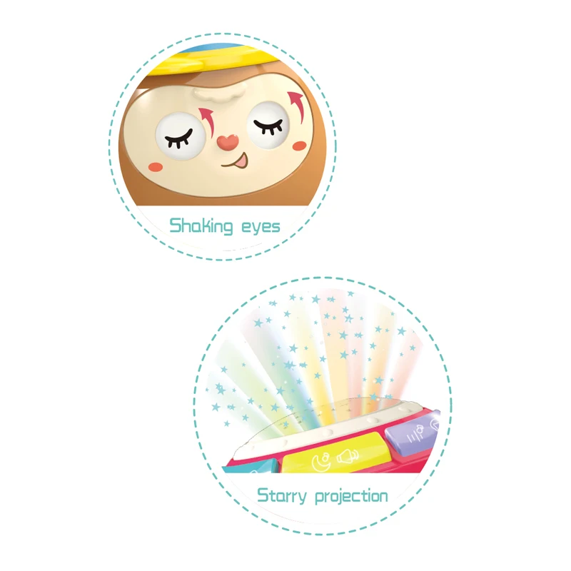 Silicone Material Tumbler Roly-poly Toy Baby Balance Tumbler Toy projection Cartoon Figures Baby Educational Stacking Toys