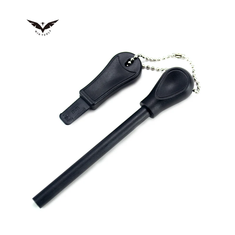 Portable  Wrist Lanyard Waterproof Flint Fire Steel Survival Lighter Magnesium Fire Starter Magnesium