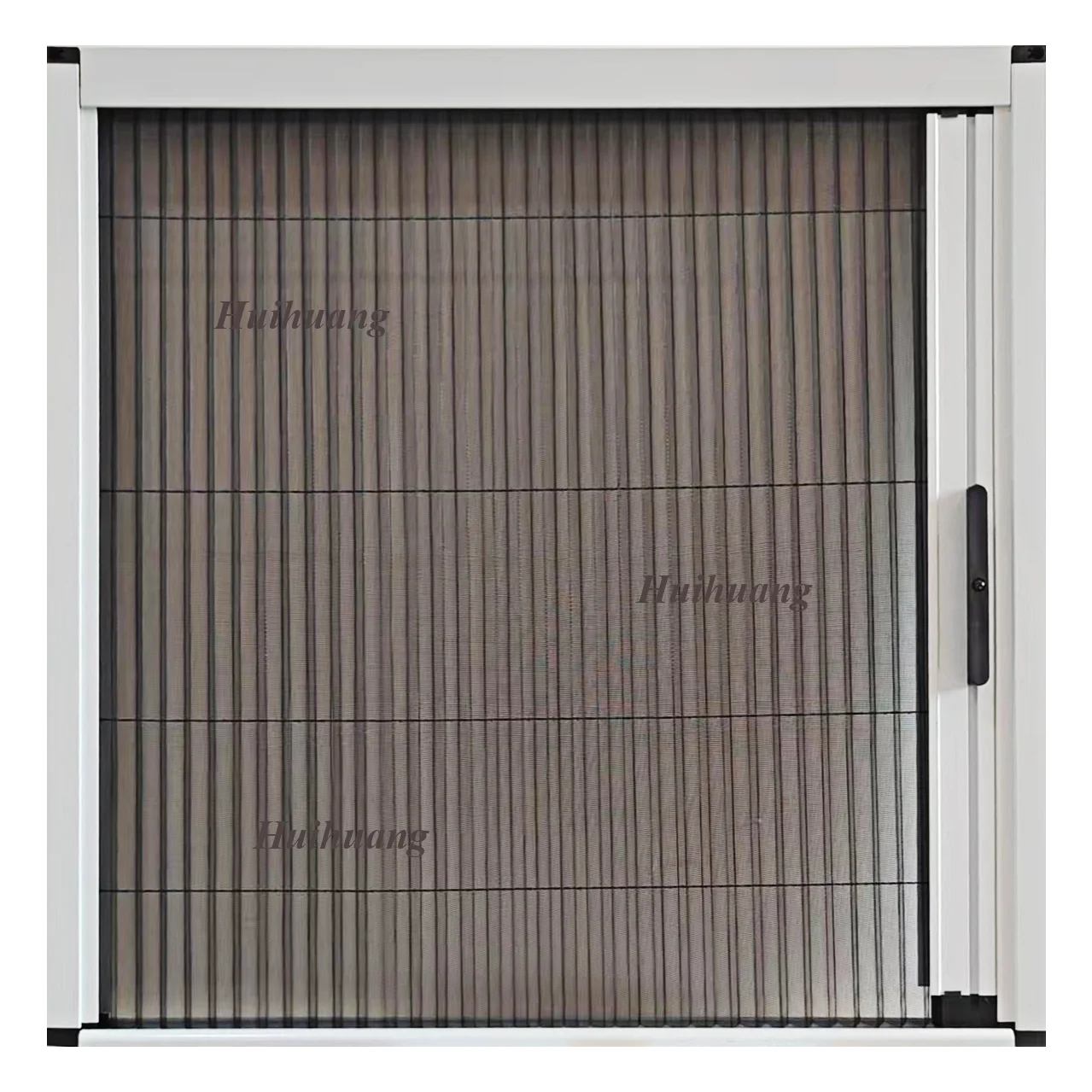 Factory New design low price retractable security fly screen pleated mesh folding screen door