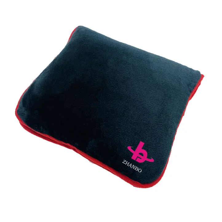 Gift and Promotion Super Soft Travel Blanket Three-In-One Gift Cushion Blanket Three-In-One Hoodie Blanket