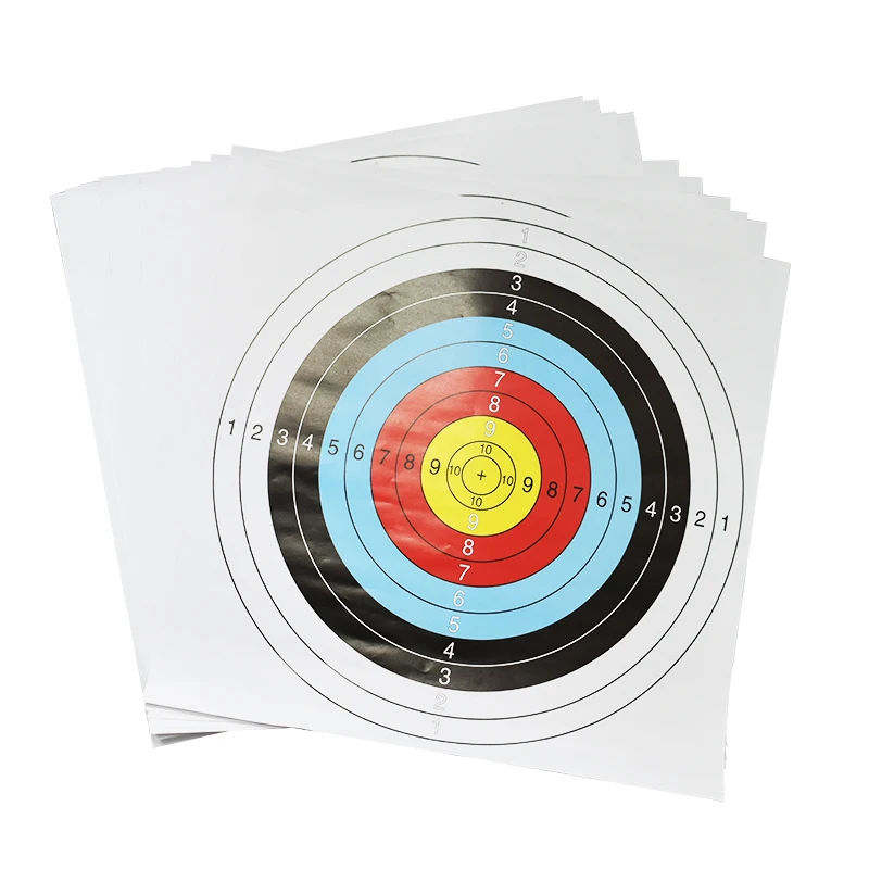 Archery Target Paper for Arrow Bow Shooting Hunting Practice 10 pieces of 40cm diameter target paper bow and arrow shooting trai