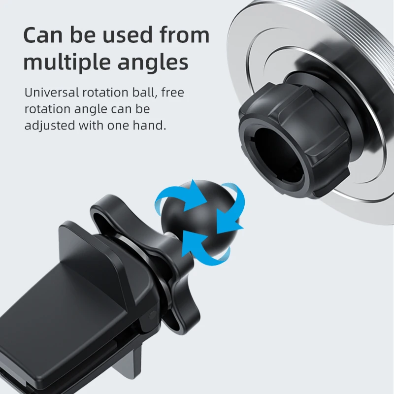 Metal Mobile Phone Holder For iPhone13 Magnetic Car Holder For Magsafe Car Mount