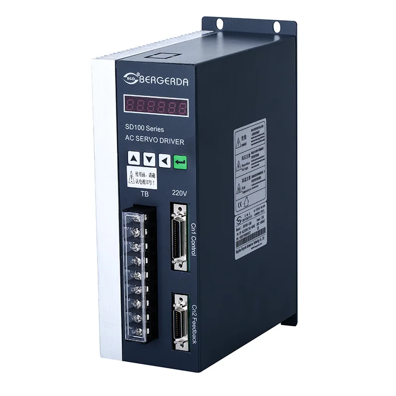 special for CNC machine replace GSK directly  Bergerda 1.2kw-3.8kw AC  Servo Motor With Tamawaga Encoder And Servo Drive