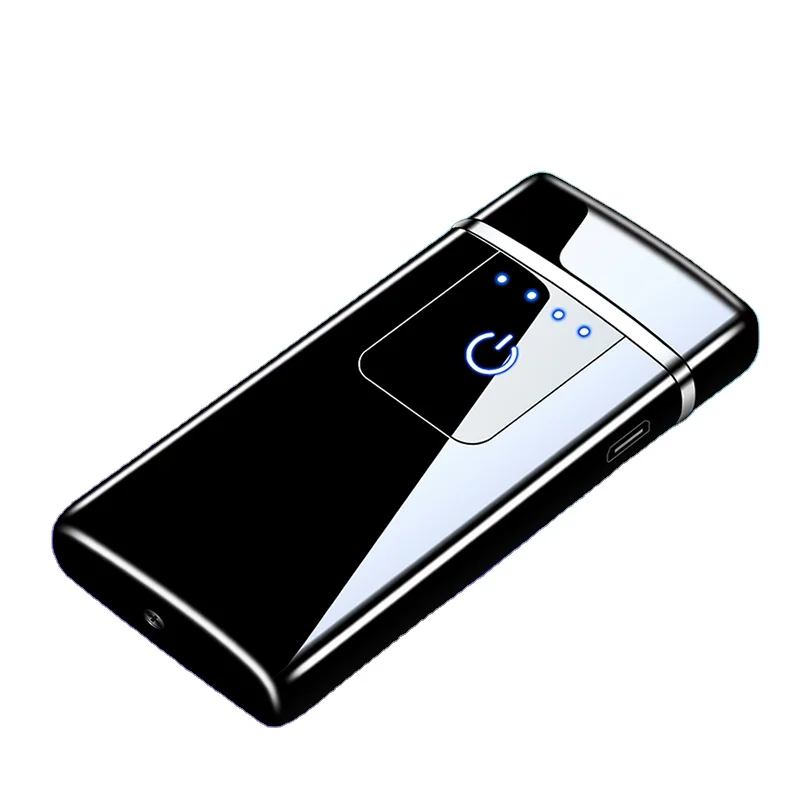 Touch sensitive double arc electrophoretic lighter custom logo lighter USB lighter for cigarette