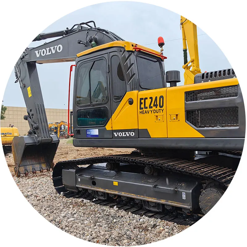 Секонд-хенд 24ton Volvo EC240 экскаватор землеройные экскаваторы б/у гидравлический насос Гусеничный Экскаватор строительная техника