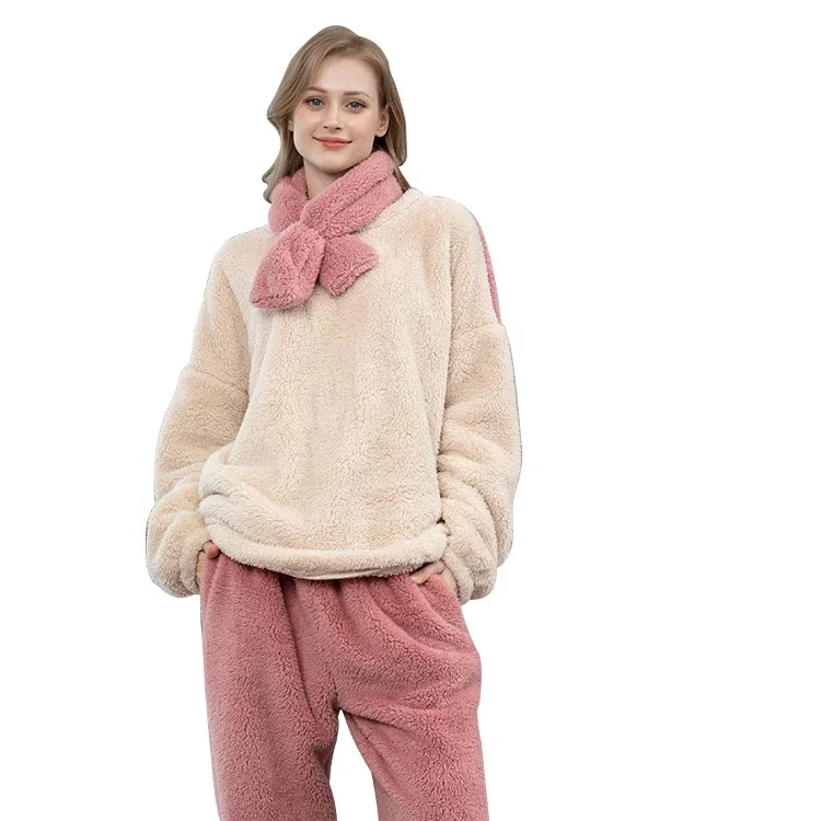 New Arrival In Stock Multi-Color Long Sleeve Women Pajamas Velvet Ladies