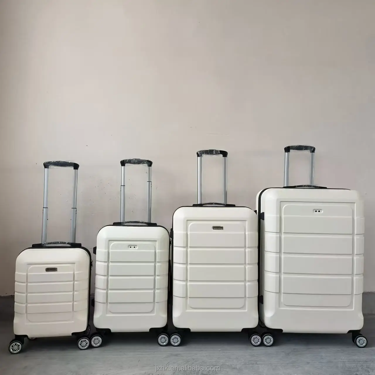 Factory Customization ABS Cabin Luggage 4Pcs set Hard shell Business Travel Suitcase Universal wheel casters Trolley suitcase
