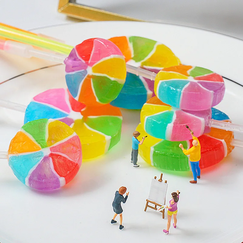 Factory Direct Color Windmill Shape lollipop Mixed fruit flavor Windmill hard candy Glow stick