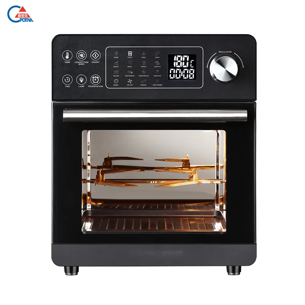 New Design 6 Liter Digital Air Fryer Square Household Multi-Function Steamer and Toaster Oven No Oil Deep Fryer Grill Oven