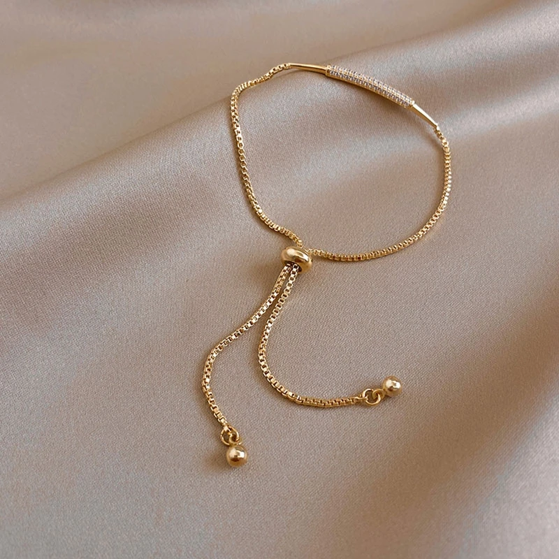 14k золотой браслет для женщин новая ниша простота