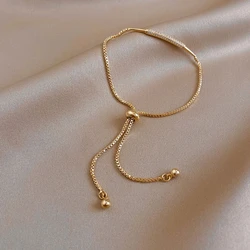 14k золотой браслет для женщин новая ниша простота