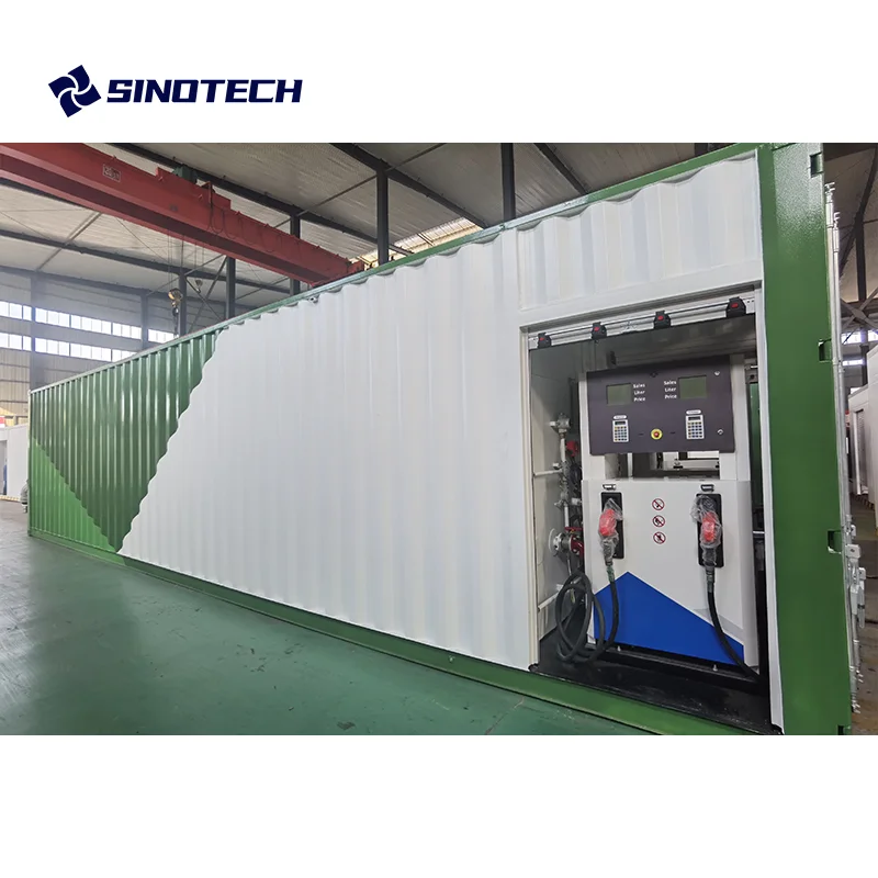 20ft 40ft Customized Double wall Self Bunded diesel Petrol Fuel Storage Container Fuel Station with pump Oil Tanks for Australia