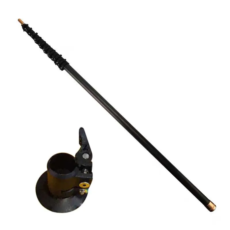 China factory wholesale carbon fiber stretchability Poles 2-8 sections pole for life saving