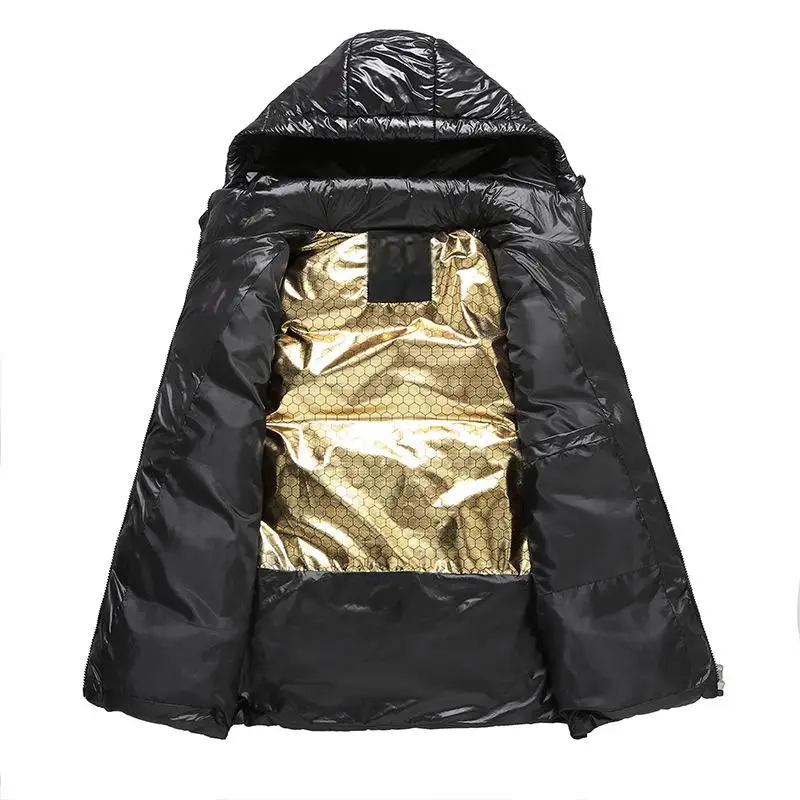 Custom Winter New Hooded Keep Warm Thick Zipper Hood Sleeveless Cotton Vest Down Vest for Men