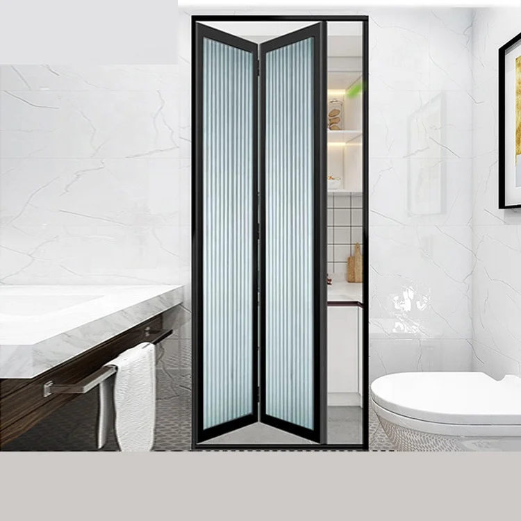 Folding doors prices for bathroom in double glazed design