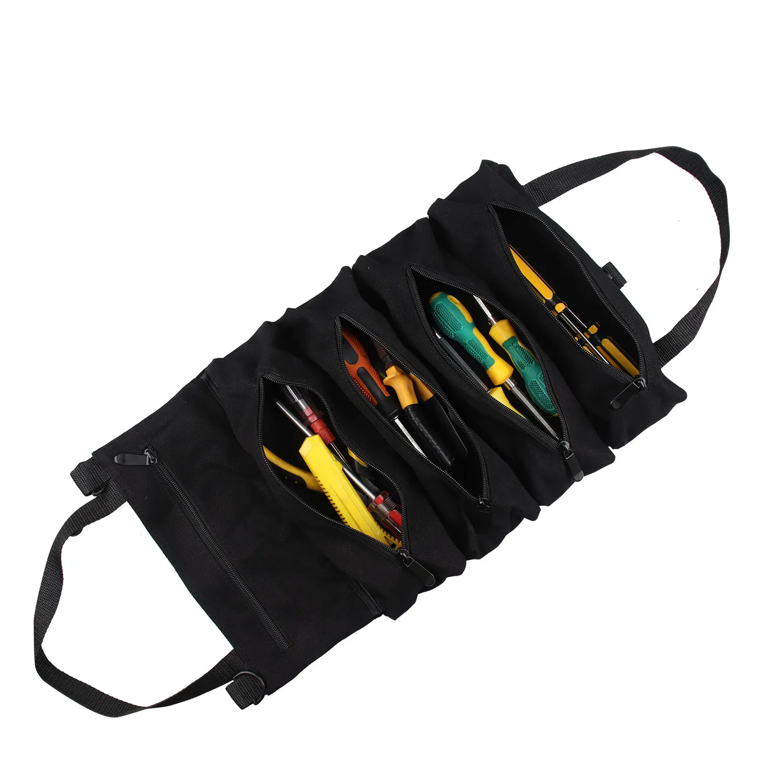 Customized Logo Heavy Duty Canvas Rolling Up Electrician Work Tool Bag