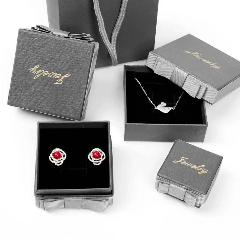 Excellent Jewelry Box Manufacturers with Discount Factory Price Luxury Ring Jewelry Necklace Earrings Box