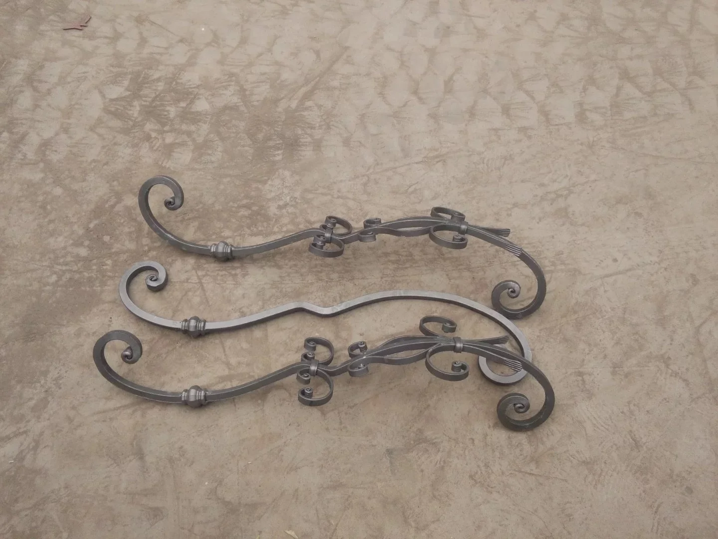 Wrought Iron Balcony Railing Decorative Iron Curved Baluster