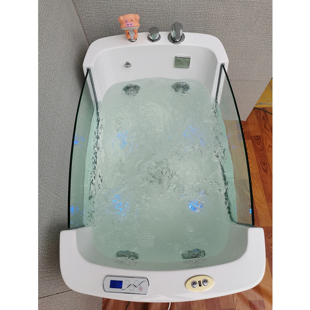 New Design Electric Lifting Pet Grooming Spa Bath Tubs Shower With Ozone Function and air Bubble Bath