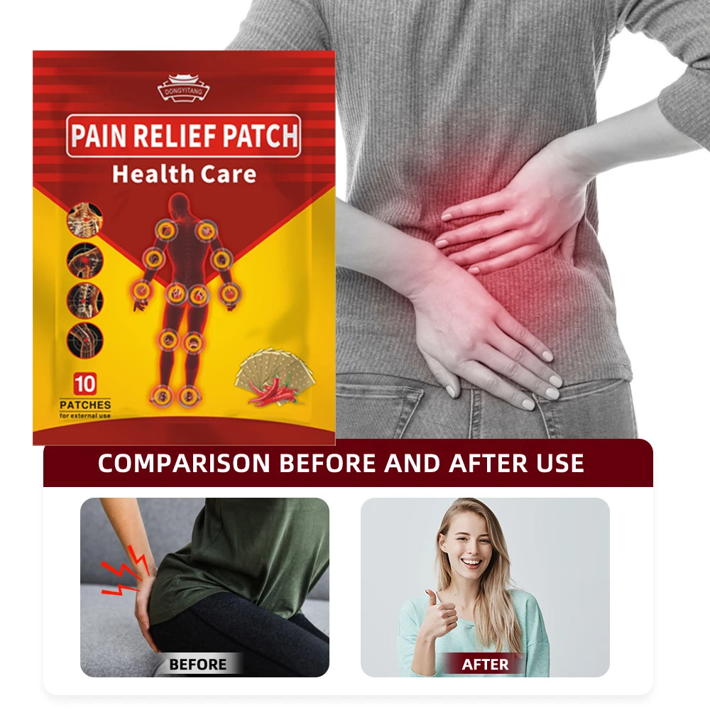 Factory supply Lower Back and Hip Pain Patch Herbal Formula Capsicum Plaster Joint Pain Heat Patch