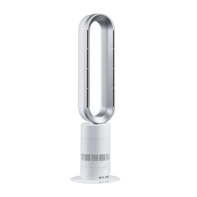 Thermostat PTC Ceramic Heat 31 Inch Oval Shape ABS Plastic Electric Desktop Cool Warm Air Blower Bladeless Fan Heater