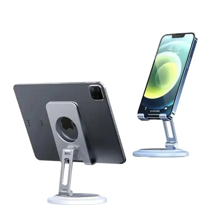 Mobile Accessories Portable Desktop Adjustable Metal Cell Tablet Foldable Phone Holder