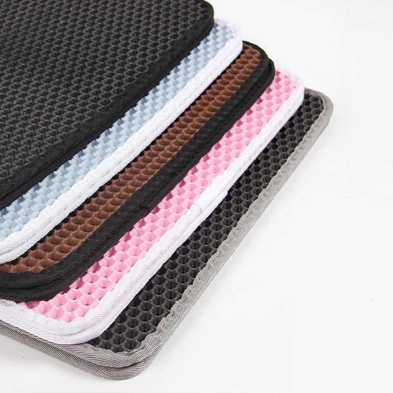 Trapping Litter Cat Mat Urine Waterproof Easy Clean Scatter