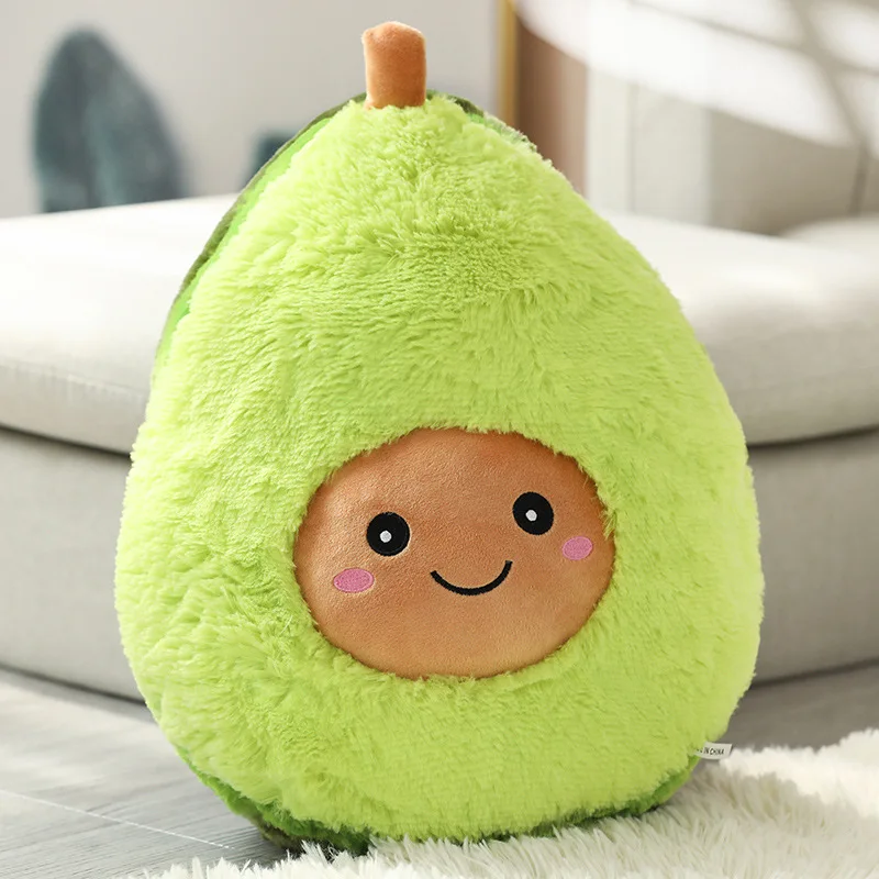 wholesale super soft fruit pillow cuddly avacado plush toy cute avacado plush pillow child gift sofa decoration