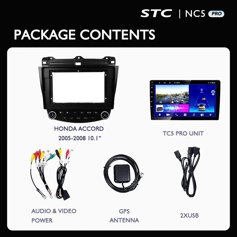 10.1 inch touch screen multimedia System android 10.0 for HONDA ACCORD 2005 2008 car radio dvd player gps navigation car audio