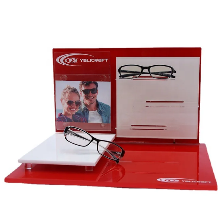 Desktop plexiglass sunglasses display stand sunglasses display rack eyeglasses display rod