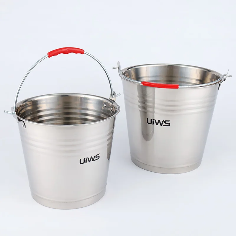 Large capacity 8-20L stainless steel ice bucket multifunctional water /wine bucket for ktv home