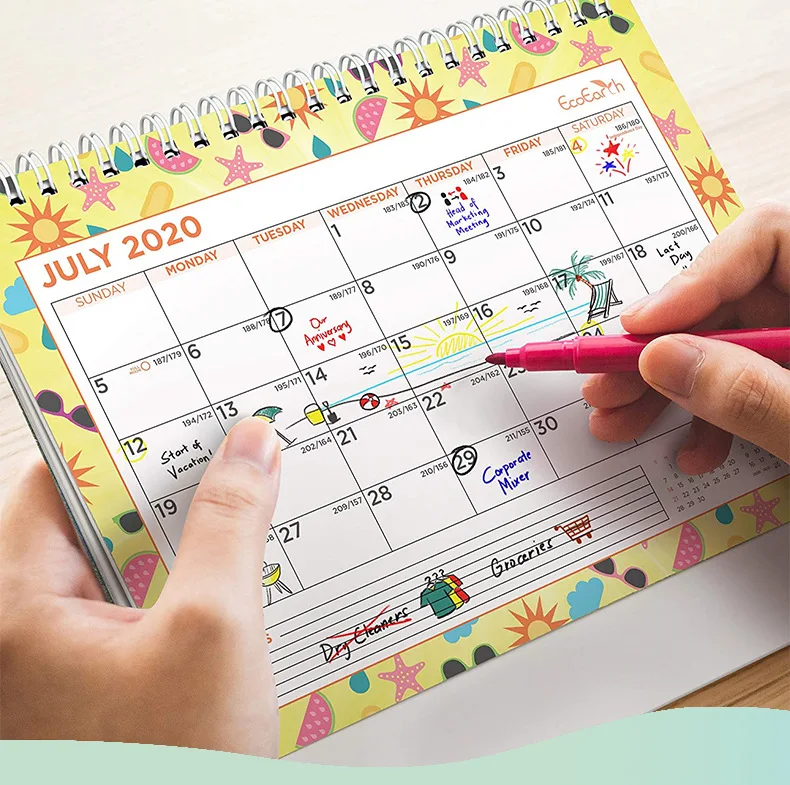 High-quality desk calendars and wall calendars customizable on demand for wholesale in 2025