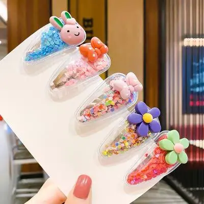  Красочные заколки с маргаритками и блестками для девушек набор заколок волос со сломанными волосами маленькие животные