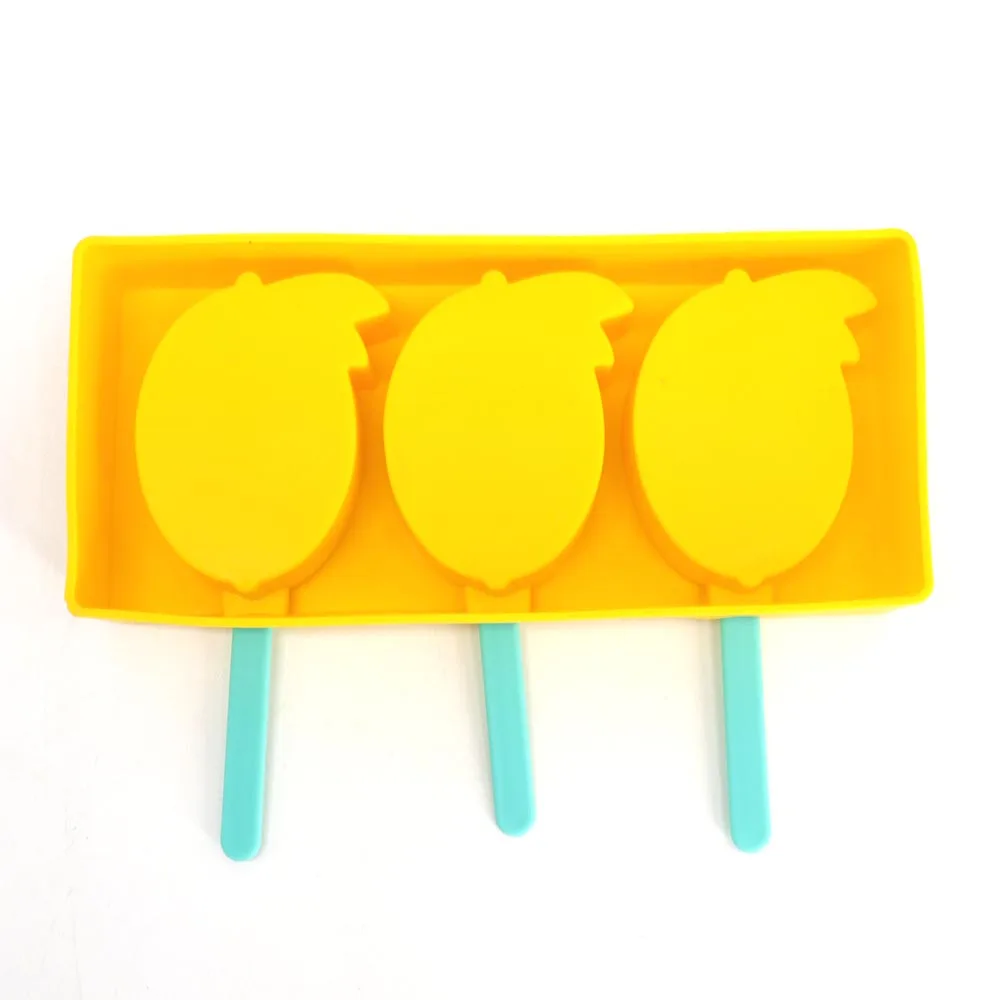  silicone icecream mold juice maker ice lolly pop mould DIY lemon
