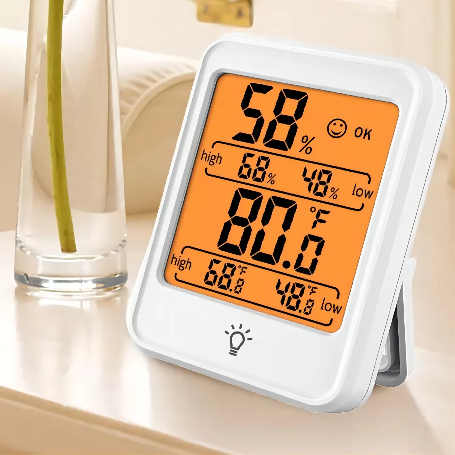 Mini LCD Digital Thermometer Hygrometer Temperature Indoor Convenient Temperature Sensor Humidity Meter Gauge Instruments