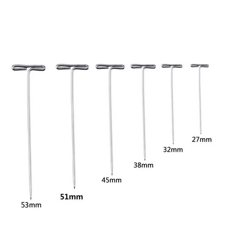 Wholesale Various Sizes T Shape Safety Pin Hand Sewing Needles Stitch Straight Pins Dressmaking Pins