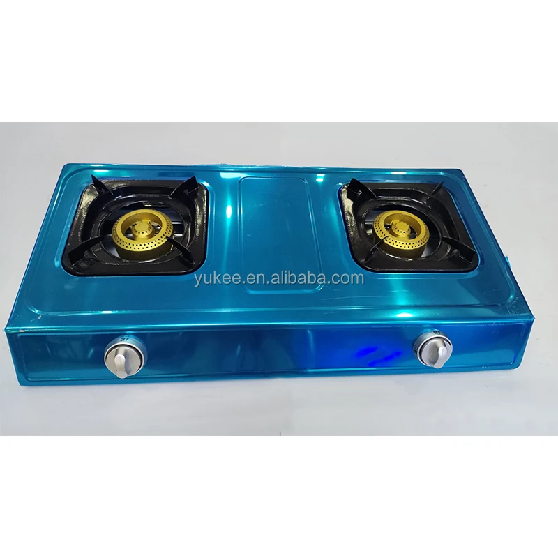 Philippines Market  Low Cost Factory supply stainless steel table top honeycomb 2 burner gas stove