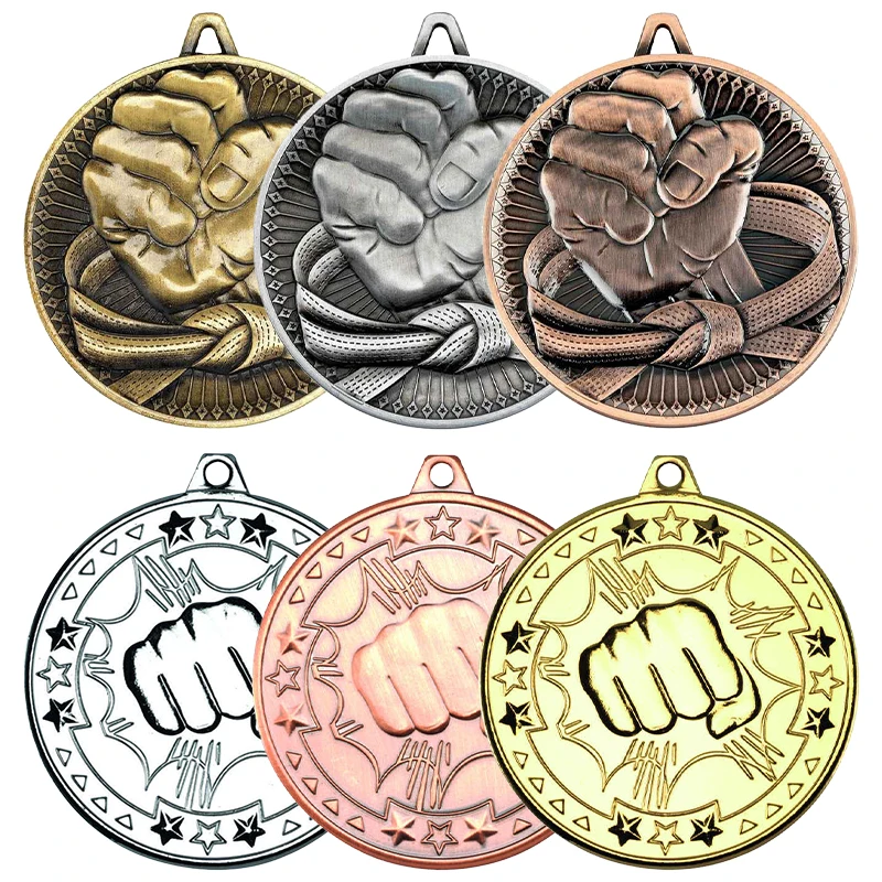 Customized 2024 poomsae taekwondo  boxing powerlifting weightlifting bodybuilding medal for women