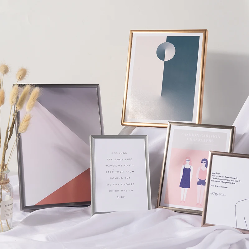 
hot selling 5x7 6X8 8x10 tabletop home aluminum picture photo frame 