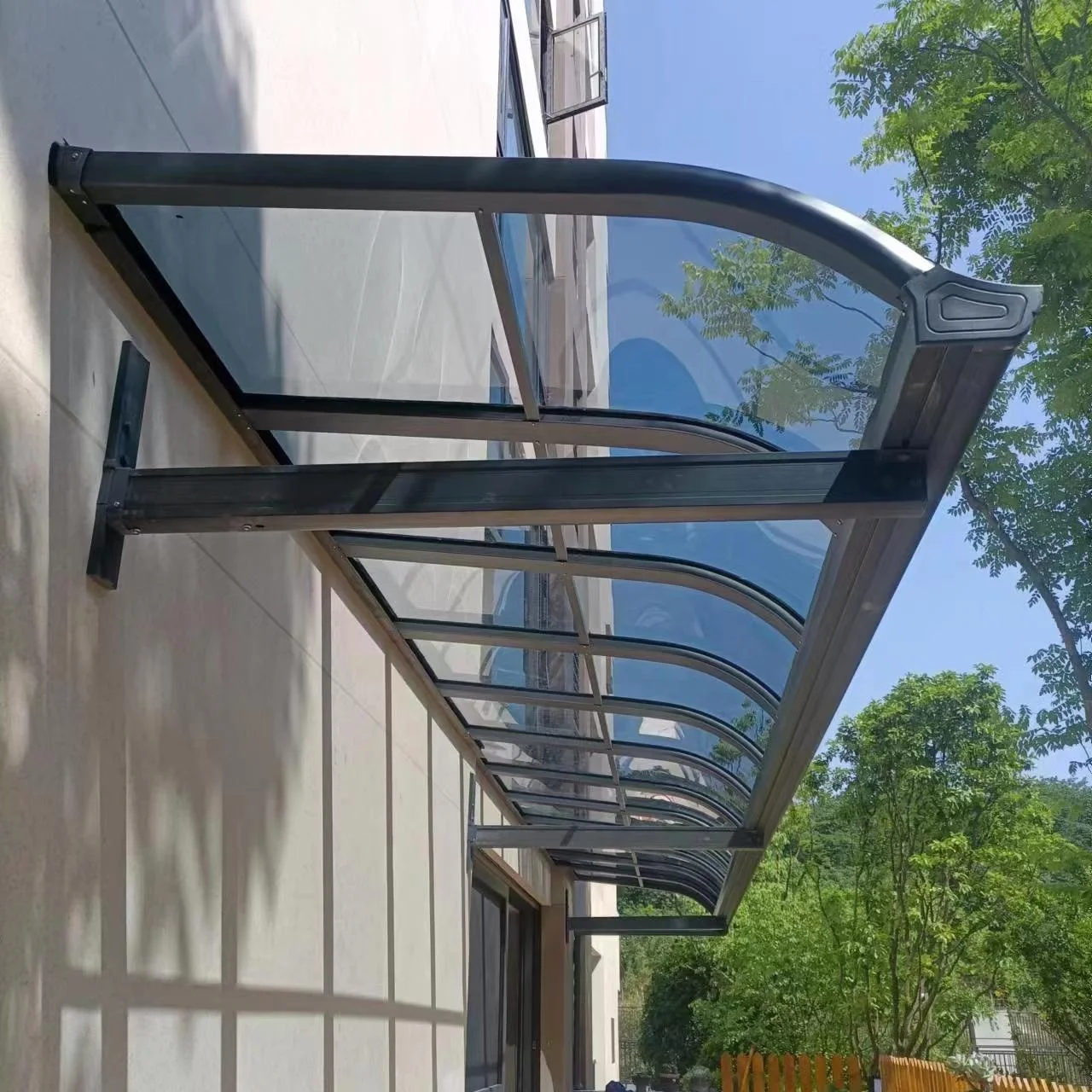High End Polycarbonate Roof Aluminum Profile Car Port Shelter Metal Carport Canopy for Outdoor Car Parking
