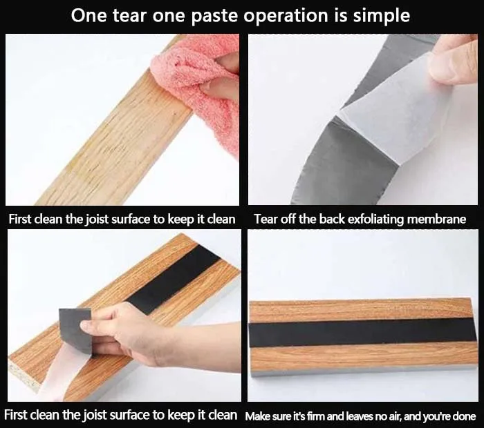 High Density Outdoor Waterproofing Self Adhesive Board Butyl Protective Weather Resistance Joist Tape Deck Joist Flashing Tape