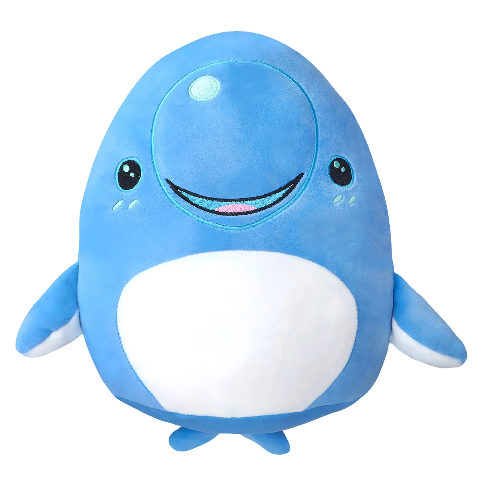 33cm 14inch Squishy Plush blue dolphin Pillow home decor comfort squish soft pillow stuffed animals gift for child kids toy