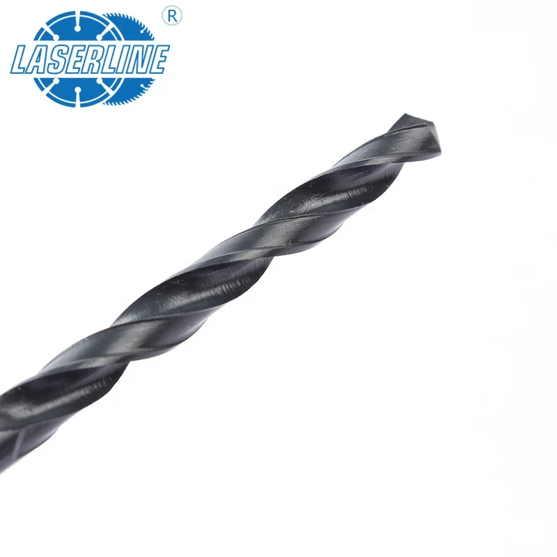Common Products M2/4341/4241 Material HSS Black Oxide Roll Forged Surface DIN338 Standard Straight Shank Twist Drill Bit