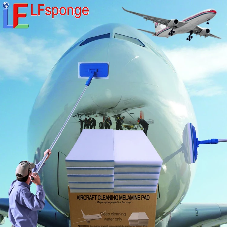 Aircraft Cleaning Melamine Pads Small Personal Jet Plane Cleaning Supplies Kit Magic Eraser Mop Head Aircraft cleaning sponge